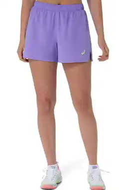 Wehkamp ASICS sportshort paars aanbieding