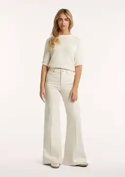 Wehkamp Circle of Trust highwaist flared jeans crème aanbieding