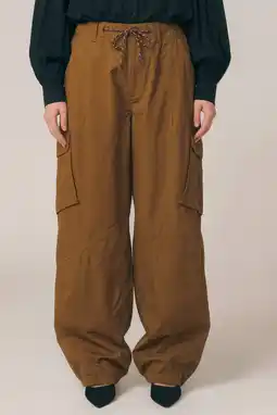 Wehkamp Gossia baggy regularwaist casual broek bruin aanbieding