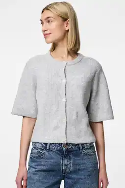 Wehkamp PIECES vest met wol gebreid aanbieding