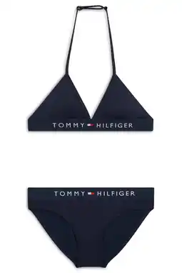 Wehkamp Tommy Hilfiger triangel bikini marineblauw aanbieding