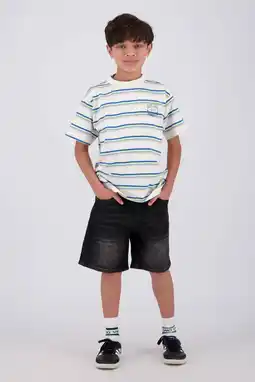 Wehkamp Vingino gestreepte T-shirt wit aanbieding