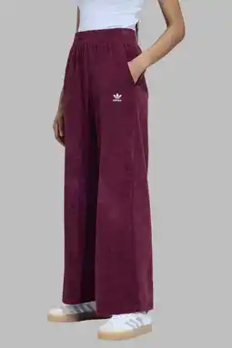 Wehkamp adidas Originals joggingbroek loose donkerrood aanbieding