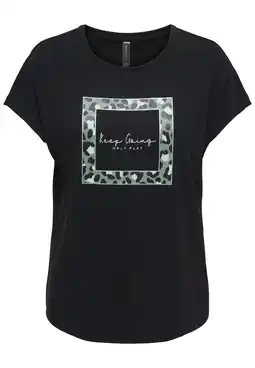 Wehkamp ONLY PLAY sport T-shirt ONPAUB zwart aanbieding