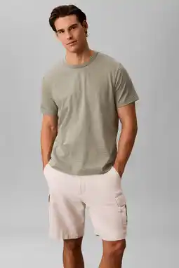 Wehkamp Calvin Klein regular T-shirt groen aanbieding