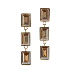Wehkamp Otazu gold plated oorbellen met Swarovski Kristallen Triple Mystic aanbieding