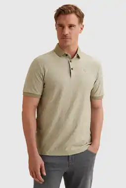 Wehkamp Vanguard regular polo gebreid lichtgroen aanbieding