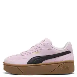 Wehkamp Puma Club II Era Platform suede sneakers lichtroze/zwart aanbieding