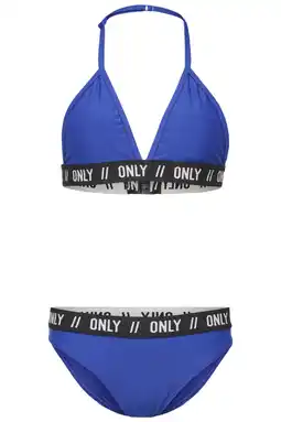 Wehkamp KIDS ONLY GIRL triangel bikini blauw aanbieding