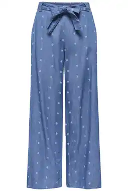 Wehkamp ONLY Onlnova Azure Palaz Pant Wvn broek mediumblauw aanbieding