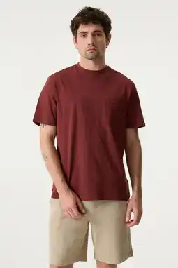 Wehkamp Garcia regular T-shirt donkerrood aanbieding