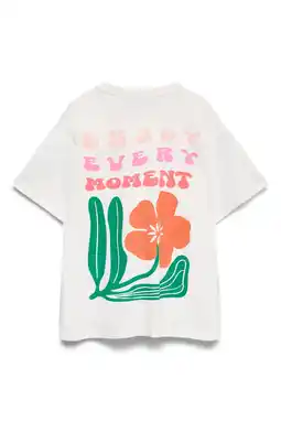 Wehkamp VERO MODA GIRL T-shirt met backprint wit aanbieding