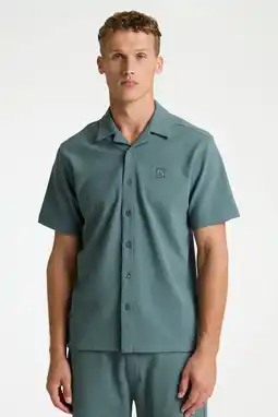 Wehkamp CHASIN' regular casual overhemd met textuur groen aanbieding