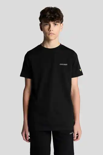 Wehkamp Lyle & Scott T-shirt zwart aanbieding