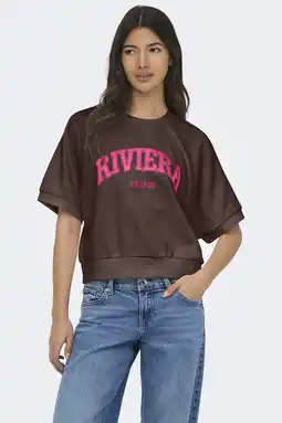 Wehkamp ONLY sweater bruin aanbieding