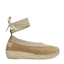 Wehkamp Shabbies Amsterdam leren espadrilles met crocoprint zand aanbieding