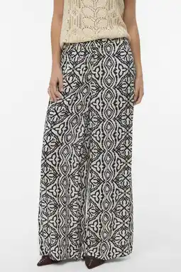 Wehkamp VERO MODA highwaist casual broek zwart aanbieding