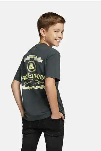 Wehkamp Cars T-shirt met backprint antraciet aanbieding