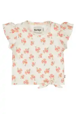 Wehkamp Dirkje gebloemde T-shirt ecru aanbieding