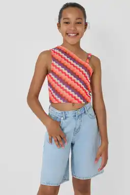 Wehkamp s.Oliver cropped top gebreid roze aanbieding