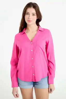Wehkamp Cache Cache blouse met linnen roze aanbieding