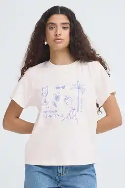 Wehkamp ICHI T-shirt wit aanbieding