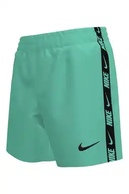 Wehkamp Nike zwemshort Breaker Logo Tape 4 Volley turquoise aanbieding