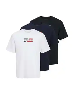 Wehkamp JACK & JONES ESSENTIALS regular T-shirt multi - (set van 3) aanbieding