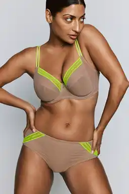 Wehkamp PrimaDonna Twist brazilian Cools beige/neon groen aanbieding