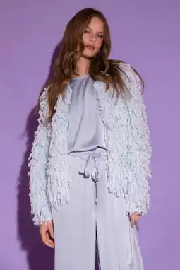 Wehkamp AMAYA Amsterdam gebreid vest lichtblauw aanbieding