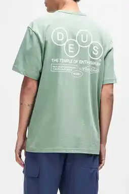 Wehkamp Deus Ex Machina regular T-shirt met backprint groen aanbieding