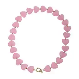 Wehkamp By Jam Gioielli kralenketting met hartjes roze aanbieding