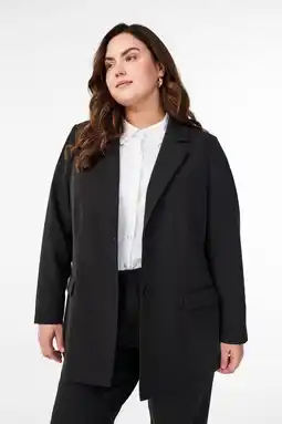 Wehkamp Zizzi regular blazer zwart aanbieding