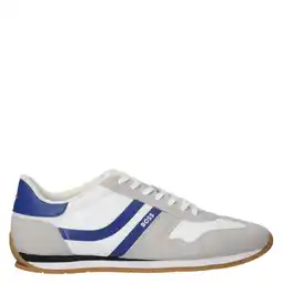 Wehkamp BOSS Levon sneakers wit/grijs/blauw aanbieding