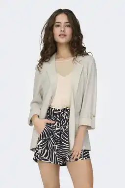 Wehkamp ONLY getailleerde blazer lichtgrijs aanbieding