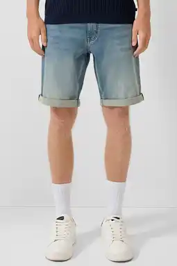 Wehkamp QS regular short light blue denim aanbieding