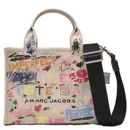 Wehkamp Marc Jacobs handtas The Small Tote beige aanbieding