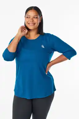 Wehkamp ACTIVE By Zizzi Plus Size sportshirt donkerblauw aanbieding