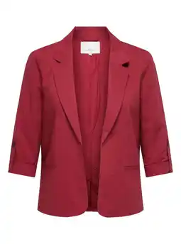 Wehkamp ONLY CARMAKOMA Plus Size blazer - rood aanbieding