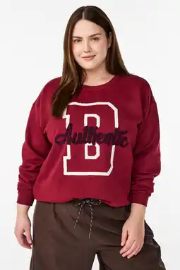 Wehkamp ACTIVE By Zizzi Plus Size sportsweater CANNIE rood aanbieding
