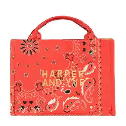 Wehkamp HARPER & YVE mini shopper Rody met paisley print rood aanbieding