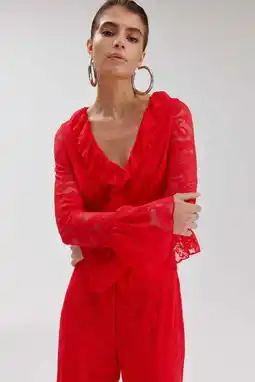 Wehkamp HARPER & YVE kanten top rood aanbieding