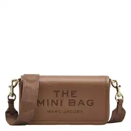 Wehkamp Marc Jacobs leren crossbody tas The Mini Bag cognac aanbieding