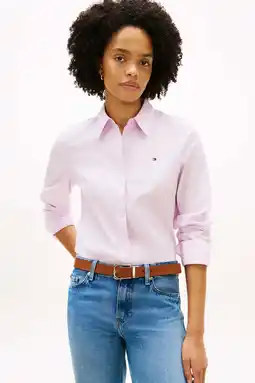 Wehkamp Tommy Hilfiger blouse lichtroze aanbieding