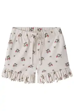 Wehkamp LIL' ATELIER MINI regular gebloemde casual short lichtroze aanbieding