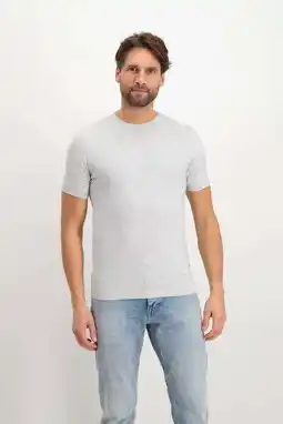 Wehkamp Saint Steve gebreid T-shirt white melange aanbieding