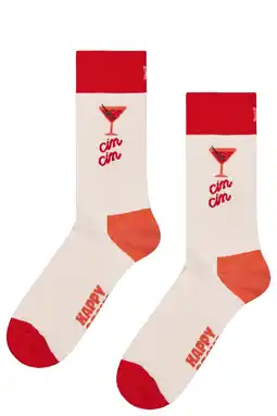 Wehkamp Happy Socks sokken Cin Cin ecru aanbieding