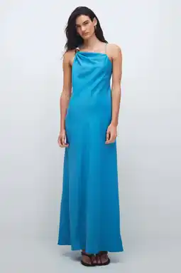 Wehkamp TOPSHOP maxi jurk - blauw aanbieding