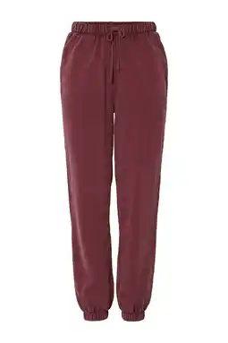 Wehkamp PIECES sweatpants PCCHILLI donkerrood aanbieding