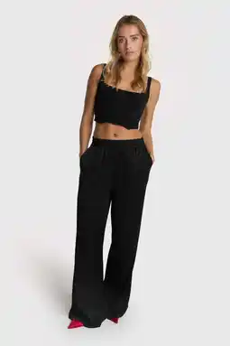 Wehkamp Alix the Label highwaist broek zwart aanbieding